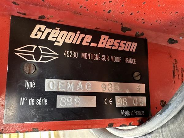 Grote foto gregoire besson cemag 934 voor prei 4 rijen agrarisch zaaimachines