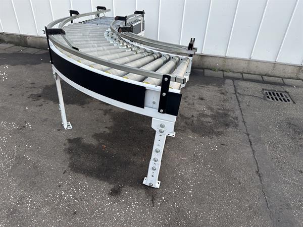 Grote foto sorma rollenbaan aangedreven gebogen 90 agrarisch transportbanden