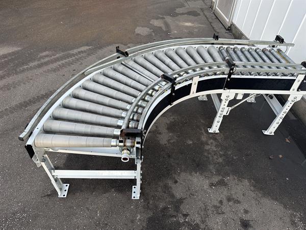 Grote foto sorma rollenbaan aangedreven gebogen 90 agrarisch transportbanden