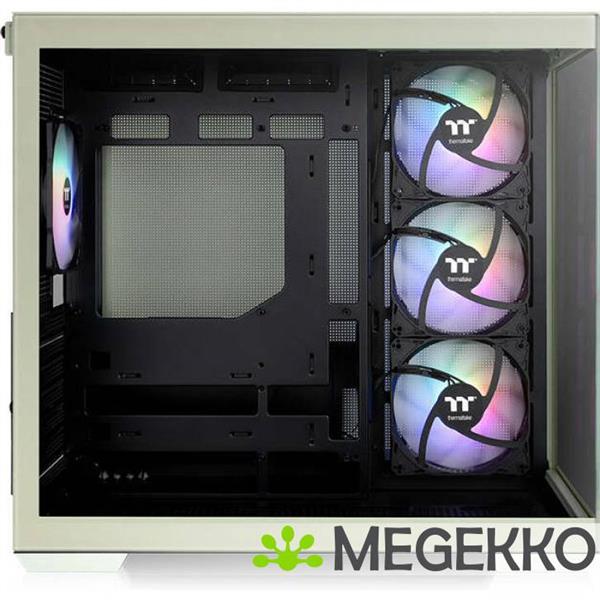Grote foto thermaltake view 380 tg argb matcha green midi tower computers en software behuizingen en kasten
