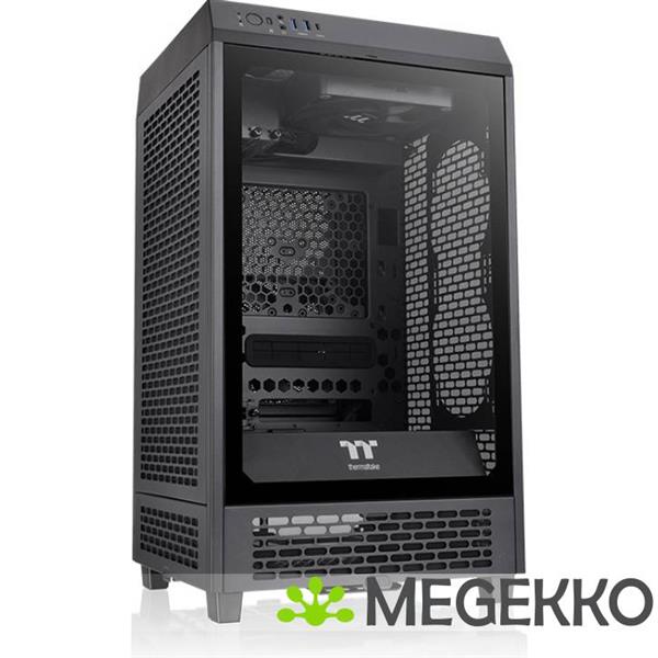 Grote foto thermaltake the tower 200 mini tower zwart computers en software behuizingen en kasten
