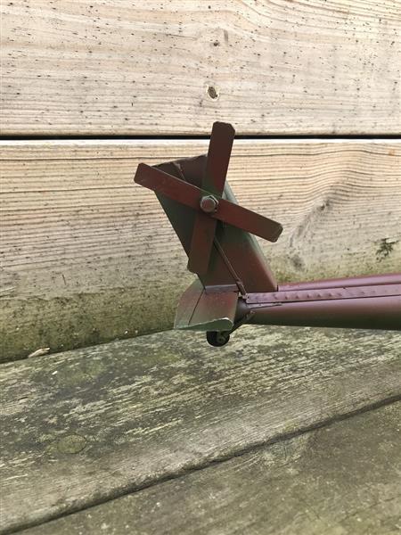 Grote foto schaalmodel apache gevechtshelikopter metaal tuin en terras tuindecoratie