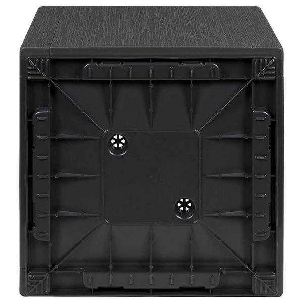 Grote foto vidaxl tuin bloempot antraciet 36 x 36 x 35 cm polypropyleen tuin en terras overige tuin en terras