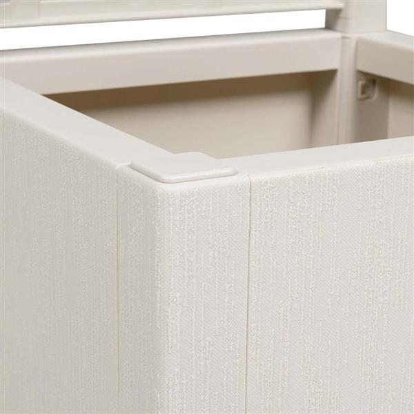 Grote foto vidaxl tuin bloempot wit 36 x 36 x 140 cm polypropyleen tuin en terras overige tuin en terras