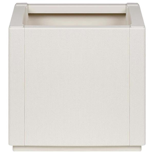 Grote foto vidaxl tuin bloempot wit 36 x 36 x 35 cm polypropyleen tuin en terras overige tuin en terras