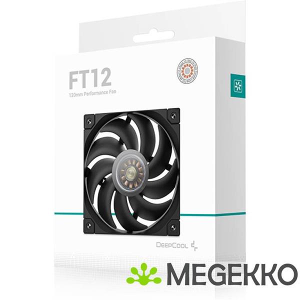 Grote foto deepcool ft12 computer behuizing ventilator 12 cm zwart 1 stuk s computers en software overige computers en software