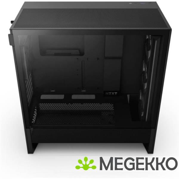 Grote foto nzxt h5 flow rgb black 2024 computers en software behuizingen en kasten