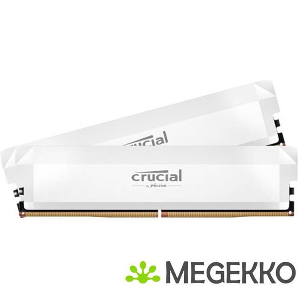 Grote foto crucial ddr5 pro 2x16gb 6000 white computers en software harde schijven
