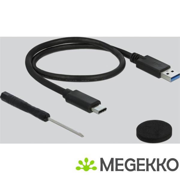 Grote foto delock 42610 externe behuizing voor 2 5 sata hdd ssd met superspeed usb 10 gbps usb 3.1 gen 2 computers en software behuizingen en kasten