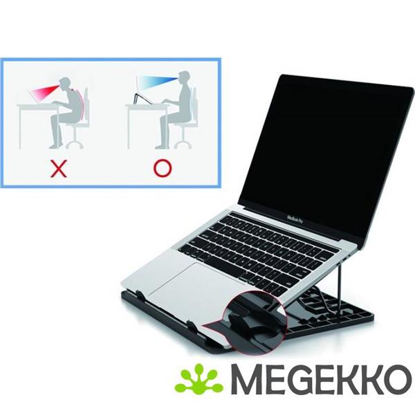 Grote foto conceptronic ergo laptop cooling stand 39 6 cm 15.6 notebookstandaard zwart computers en software overige computers en software
