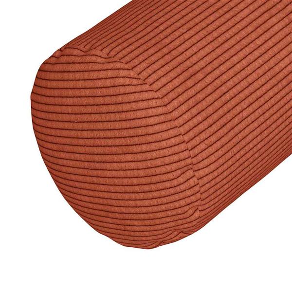 Grote foto vidaxl bolster kussens 2 stuks rood oranje 25 x 70 cm cordstof huis en inrichting woningdecoratie