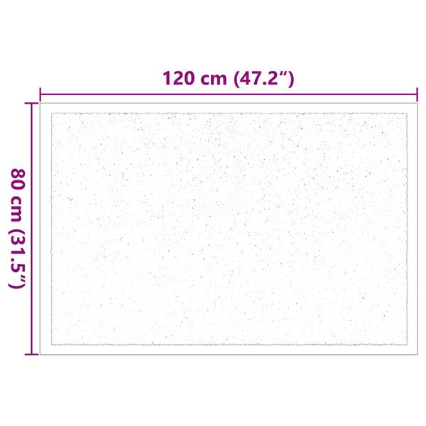 Grote foto vidaxl deurmat beige 60 x 40 x 1.2 cm teddy stof tuin en terras overige tuin en terras