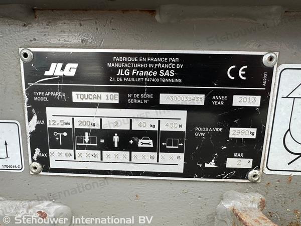 Grote foto jlg toucan 10e masthoogwerker verticale mast hoogwerker 10 e doe het zelf en verbouw hoogwerkers