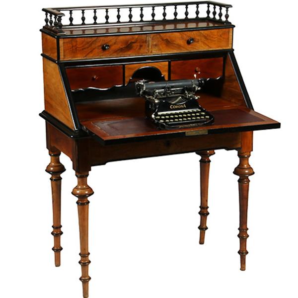 Grote foto noten met wildnoten willem iii secretaire met zwarte accenten ca 1875 no.360410 antiek en kunst overige in antiek gebruiksvoorwerpen