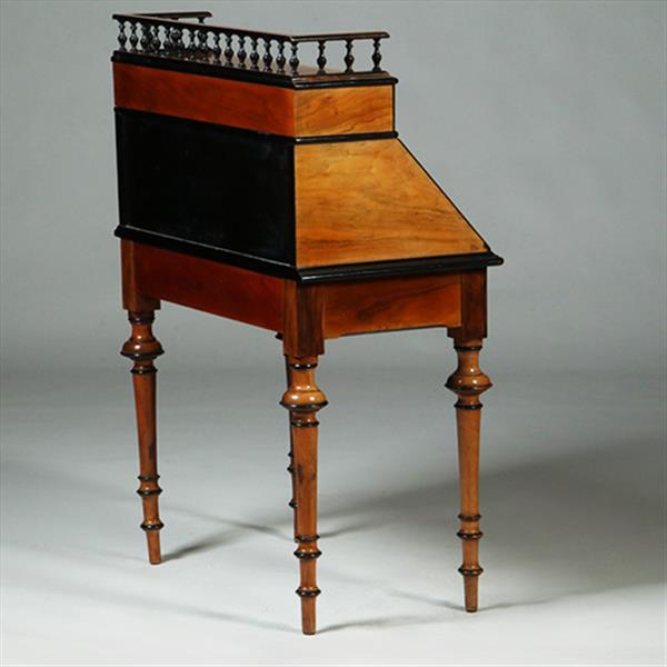 Grote foto noten met wildnoten willem iii secretaire met zwarte accenten ca 1875 no.360410 antiek en kunst overige in antiek gebruiksvoorwerpen