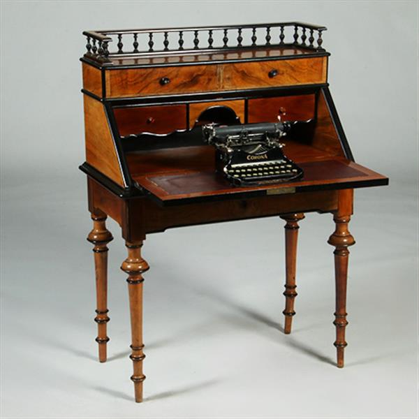 Grote foto noten met wildnoten willem iii secretaire met zwarte accenten ca 1875 no.360410 antiek en kunst overige in antiek gebruiksvoorwerpen