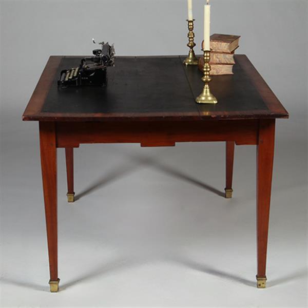 Grote foto hollandse 18e eeuwse werktafel louis seize ingelegd met wasdoek no.351970 antiek en kunst stoelen en banken