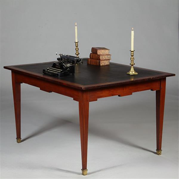 Grote foto hollandse 18e eeuwse werktafel louis seize ingelegd met wasdoek no.351970 antiek en kunst stoelen en banken