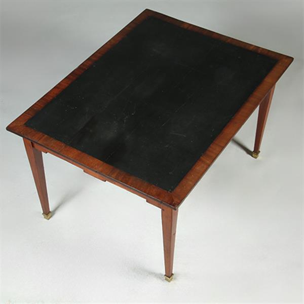 Grote foto hollandse 18e eeuwse werktafel louis seize ingelegd met wasdoek no.351970 antiek en kunst stoelen en banken