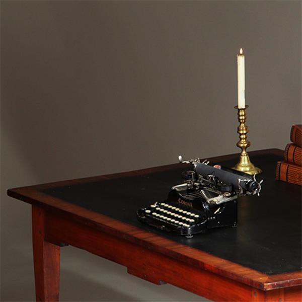 Grote foto hollandse 18e eeuwse werktafel louis seize ingelegd met wasdoek no.351970 antiek en kunst stoelen en banken