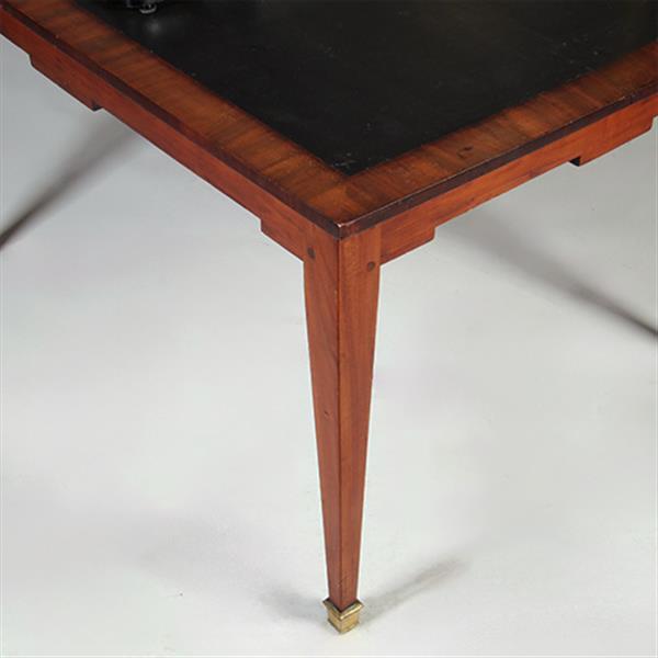 Grote foto hollandse 18e eeuwse werktafel louis seize ingelegd met wasdoek no.351970 antiek en kunst stoelen en banken