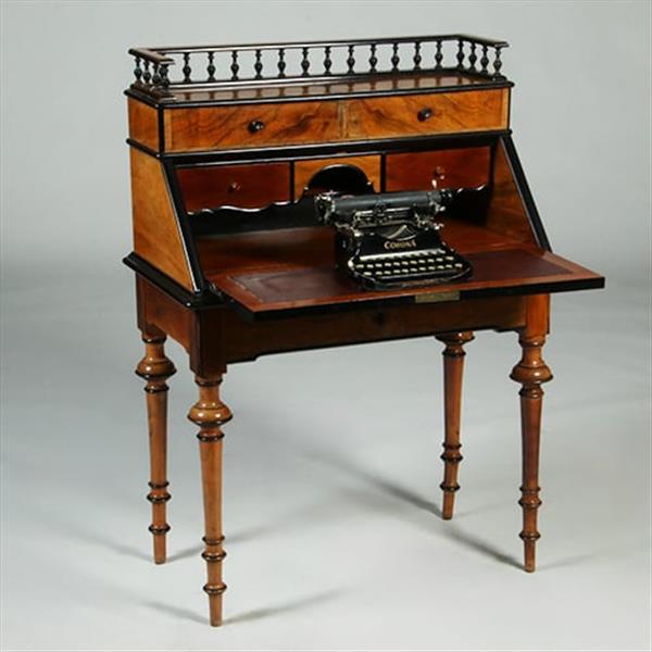 Grote foto noten met wildnoten willem iii secretaire met zwarte accenten ca 1875 no.360410 antiek en kunst overige in antiek gebruiksvoorwerpen