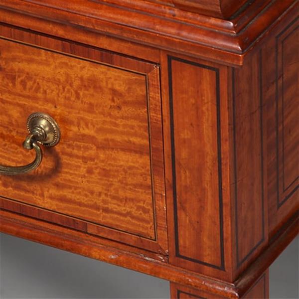 Grote foto satijnhouten damesbureau met inktpotjes en zeer fraai ingelegd ca 1890 no.360420 antiek en kunst overige in antiek gebruiksvoorwerpen