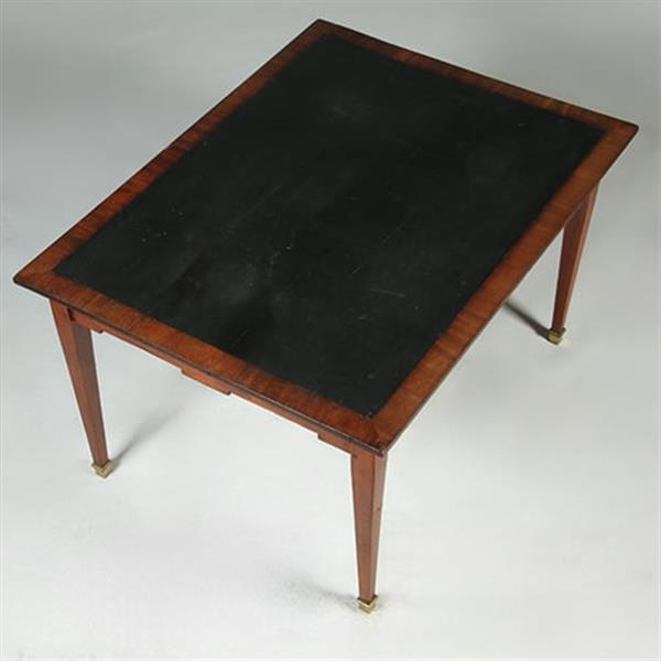 Grote foto hollandse 18e eeuwse werktafel louis seize ingelegd met wasdoek no.351970 antiek en kunst stoelen en banken