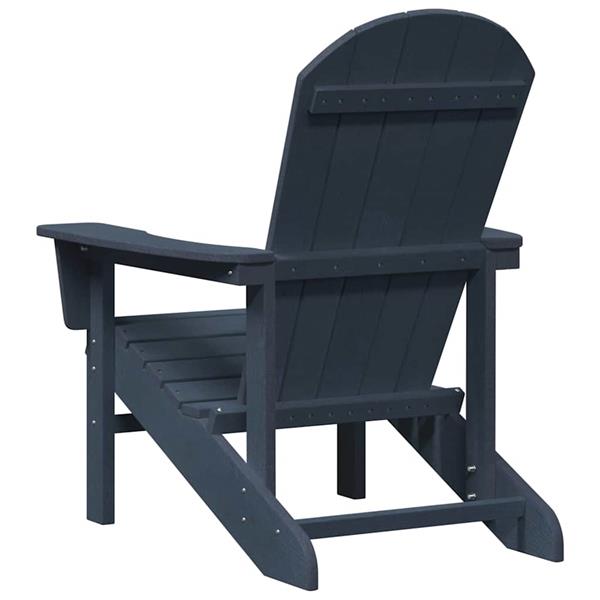 Grote foto vidaxl adirondack stoel marineblauw 82 x 74 x 92 cm hdpe tuin en terras tuinmeubelen