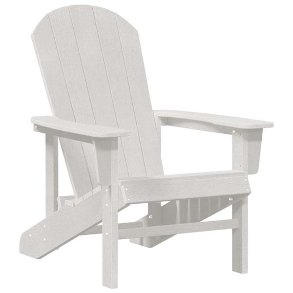 Grote foto vidaxl adirondack stoel wit 82 x 74 x 92 cm hdpe tuin en terras tuinmeubelen