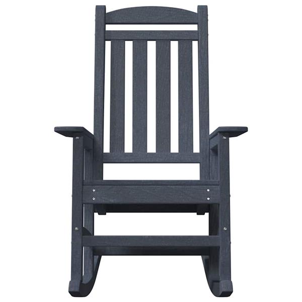 Grote foto vidaxl tuin schommelstoel marineblauw 92 x 70 x 108cm hdpe tuin en terras tuinmeubelen