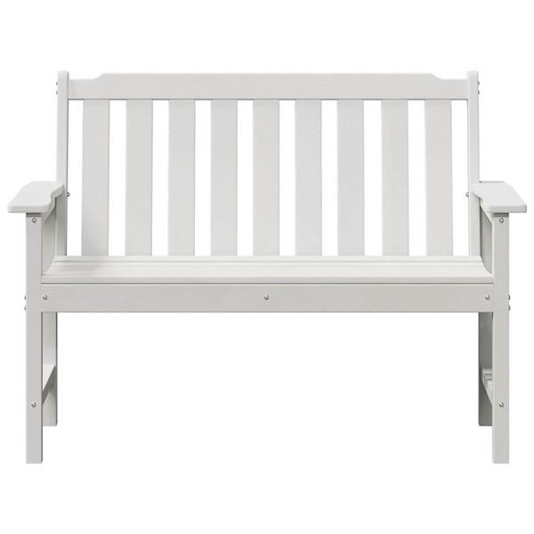 Grote foto vidaxl tuinbank wit 120 x 59 x 88 cm hdpe tuin en terras tuinmeubelen
