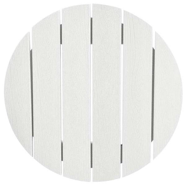 Grote foto vidaxl bartafel wit 55 x 55 x 107 cm polyetheen tuin en terras tuinmeubelen