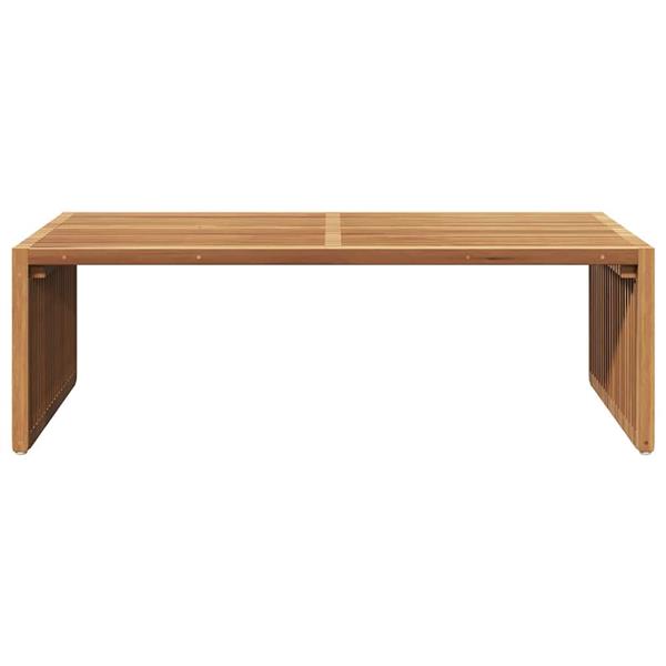 Grote foto vidaxl tuin bijzettafel bruin 110 x 55 x 35 5 cm massief teakhout tuin en terras tuinmeubelen