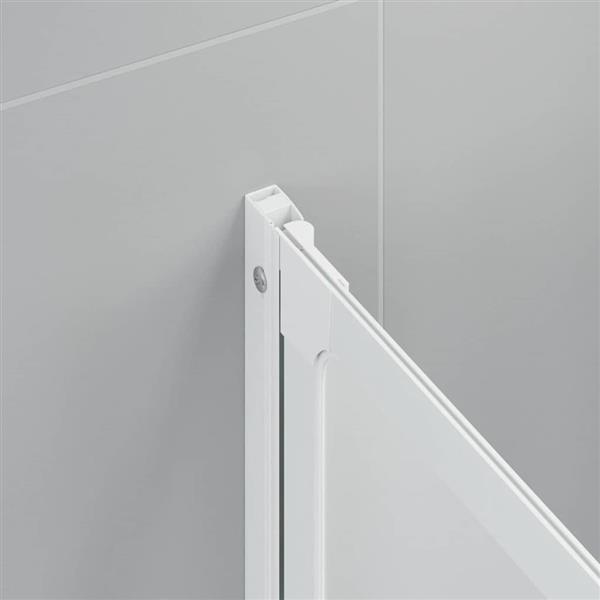 Grote foto vidaxl bad scheidingswand mat 168 x 140 cm aluminium pp paneel doe het zelf en verbouw sanitair