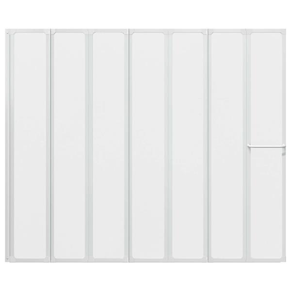 Grote foto vidaxl bad scheidingswand mat 168 x 140 cm aluminium pp paneel doe het zelf en verbouw sanitair