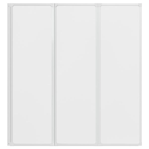 Grote foto vidaxl bad scheidingswand mat 132 x 140 cm aluminium pp paneel doe het zelf en verbouw sanitair