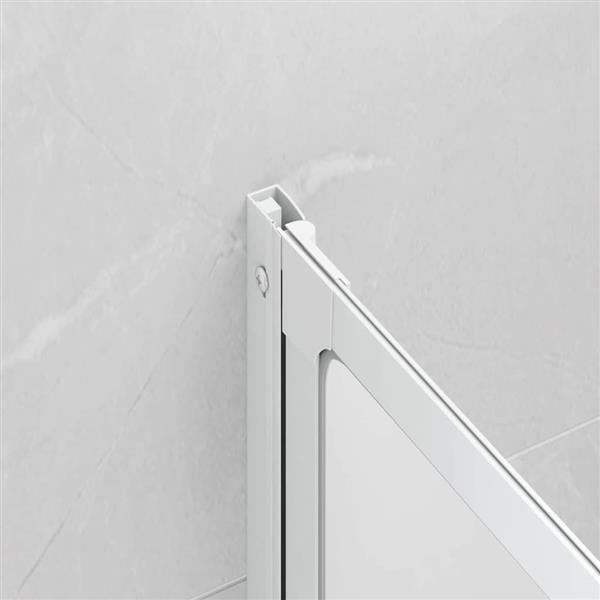 Grote foto vidaxl bad scheidingswand mat 120 x 117 cm aluminium pp paneel doe het zelf en verbouw sanitair