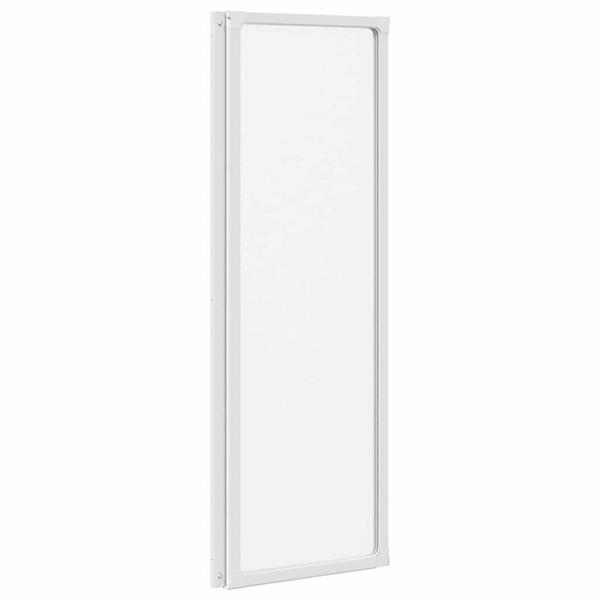 Grote foto vidaxl bad scheidingswand mat 120 x 117 cm aluminium pp paneel doe het zelf en verbouw sanitair