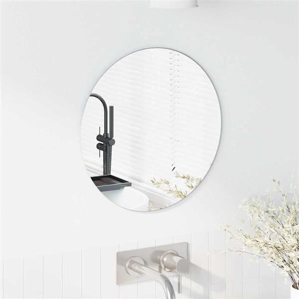 Grote foto vidaxl wandspiegel rond 40 cm gehard glas antiek en kunst spiegels