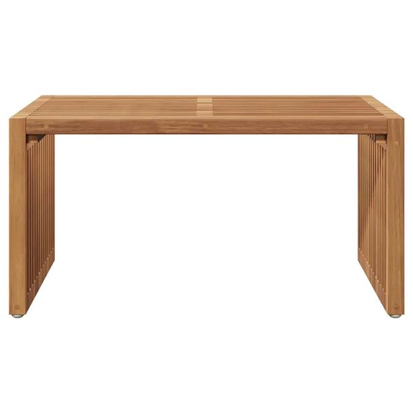 Grote foto vidaxl tuin bijzettafel bruin 70 x 37 5 x 35 5 cm massief teakhout tuin en terras tuinmeubelen