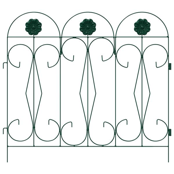Grote foto vidaxl tuinhek latwerk groen 305 5 x 55 5 x 0 3 cm tuin en terras tuindecoratie