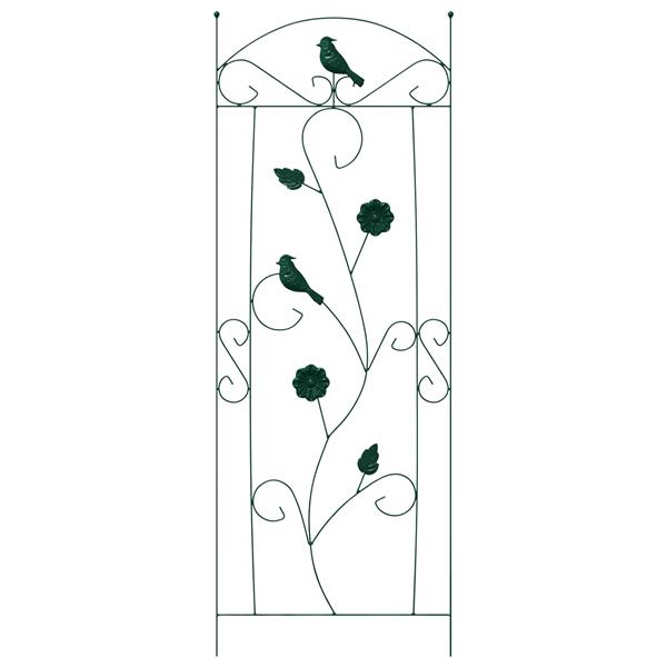 Grote foto vidaxl tuinhek 3 pcs groen 112 x 40 cm staal tuin en terras overige tuin en terras