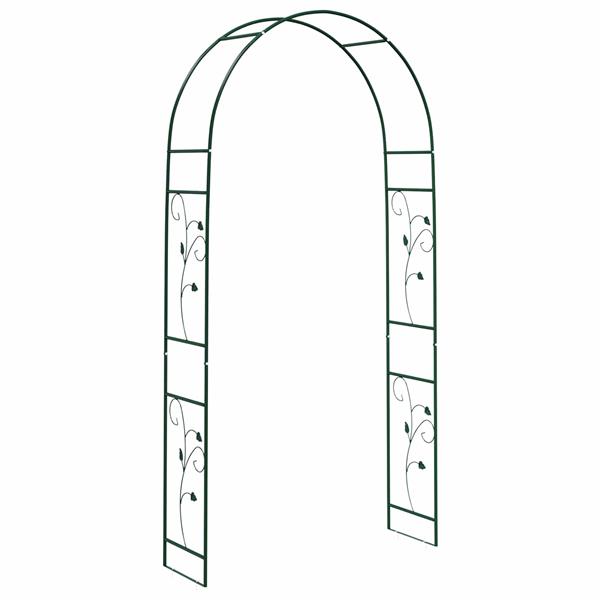 Grote foto vidaxl tuin boog bloemen groen 115 x 37 x 231 cm tuin en terras overige tuin en terras