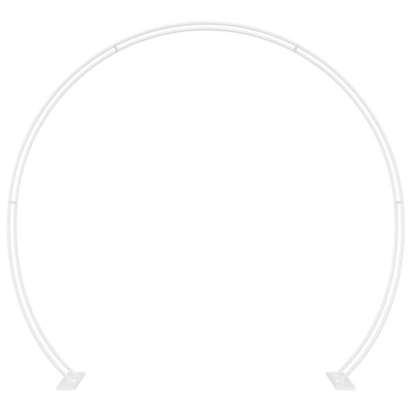 Grote foto vidaxl trouwbogen wit 223 x 45 x 201 cm staal tuin en terras overige tuin en terras