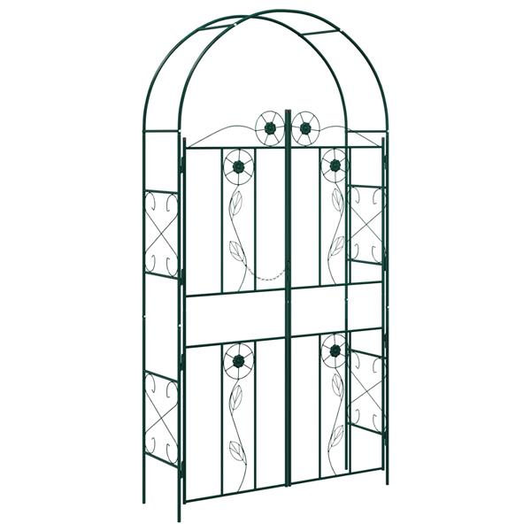 Grote foto vidaxl tuin boog effen groen 115 x 37 x 226 cm tuin en terras overige tuin en terras