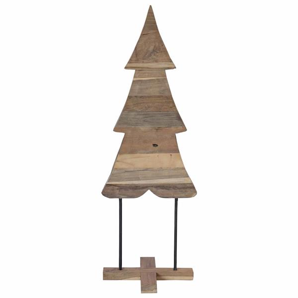 Grote foto vidaxl kerstboom met standaard bruin 120 cm massief teakhout diversen overige diversen