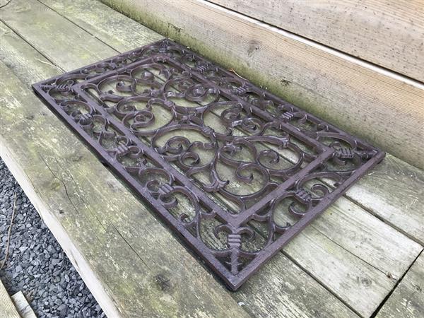 Grote foto sierlijke deurmat gemaakt van gietijzer huis en inrichting woningdecoratie