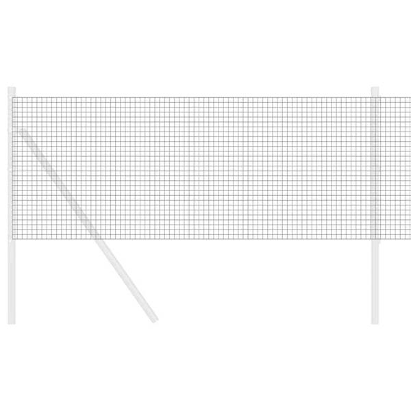 Grote foto vidaxl gelaste draadhek grijs 0.8 x 100 m tuin en terras hekken en schuttingen