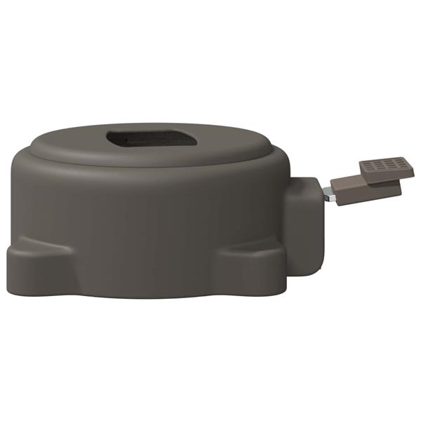 Grote foto vidaxl parasolvoet zilver 23 x 14 x 6 cm tuin en terras overige tuin en terras